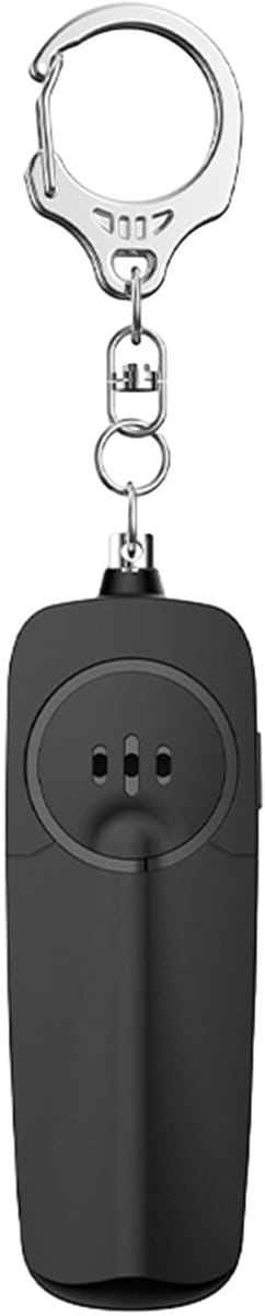 Persoonlijke veiligheidssirene - 130 dB noodfluitje met LED-zaklamp - sleutelhanger - geschikt voor gebruik buitenshuis, op reis, bij nachtelijke wandelingen en voor gebruik door studenten.