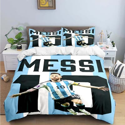 Ensemble de literie imprimé Étoile de Football R-Ronaldo Housse de couette Couette Lit Jeunes Enfants Fille Garçons Cadeau d'Anniversaire de Luxe 180*220cm 3pcs