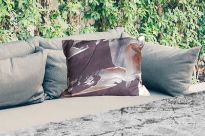 Buitenkussens - Tuin - Abstract - Verf - Goud - 50x30 cm