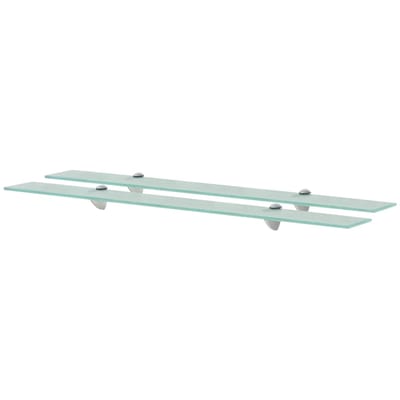 vidaXL - Schappen - zwevend - 2 - st - 90x10 - cm - 8 - mm - glas