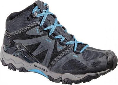 Merrell Grassbow Sport Mid GTX - Wandelschoenen - Vrouwen - Maat 37 - Zwart/Blauw