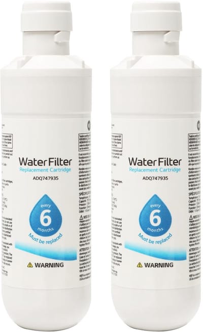 JHUBERS- Koelkastwaterfilter 2 Stuks - Universele Vervangingsfilter - Compatibel met Kenmore9980 - Filtert tot 300 Liter - Eenvoudig te Vervangen - Vermindert Zware Metalen - Waterfilter