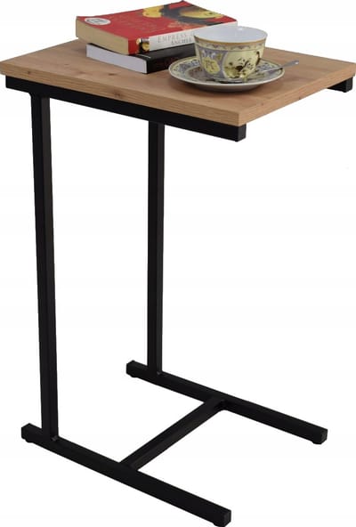 FutuStal EKO Serie - Bijzettafel - Zwart Eiken Artisan - 62 cm - 30x40 cm
