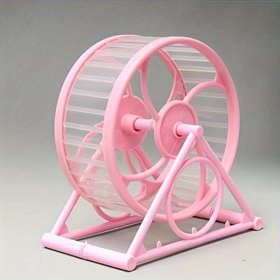 Roue silencieuse ludique pour hamsters - Disponible en 6 couleurs - Une pour chaque - 3 - Une roue silencieuse pour hamsters qui empêche les interférences pink