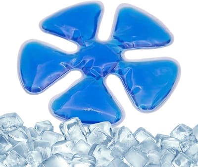 Koelpakket voor hoed - Helm koelpad - Outdoor sport - Langdurige koeling - 18 x 18 cm - Blauw/wit