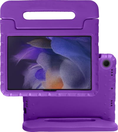 Hoes - Geschikt voor Samsung Galaxy Tab A8 - Kinderhoes Shockproof Bumper - Kidsproof Case - Tablet Hoesje - Kinder Hoes Cover - Paars