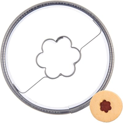 Koekjessnijder Edelstaal Wiel Bloem 4,5 cm - Vormen - Uitsteekvorm - Cookie - Cutter - Uitsteekvormpjes - Koekjes - Bakken