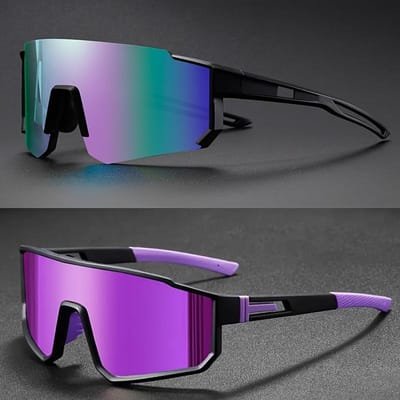 1/2 Paar Grote PC Zonnebrillen Modieuze Unisex Groot Frame UV-Bescherming Stijlvolle Combo