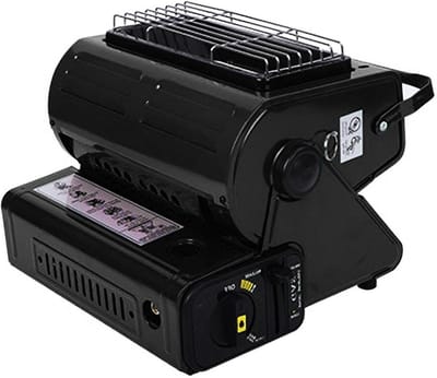 Elektrische Verwarming - Buitenverwarmer Terras - Buitenruimte Verwarmen - Twee standen - 25x28x25 cm - Zwart