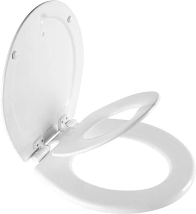 Toiletbril met Kinderzitting - Potty training - Hygiënisch Werken - Zachte Sluiting - Rond - Wit