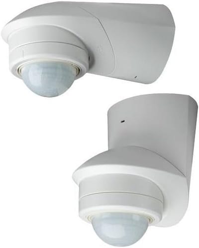 Bewegingsmelder 230 V opbouw IP55 120° wit
