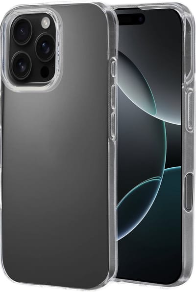 Mobiparts hoesje geschikt voor Apple iPhone 16 Pro - Zacht TPU - Schokabsorberend TPU - Grip Coating - Transparant
