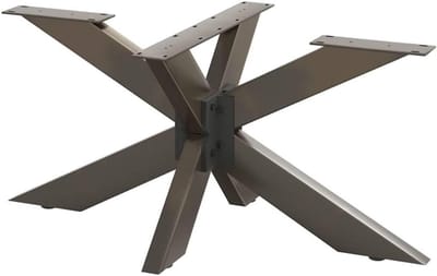 Salontafelpoot - Spider poot - Meubel maken - Verstelbare voetjes - 98x58x43 cm - Naturel