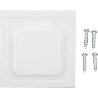 Dubbele deur wasdroger ventilatiekap ABS buitenwasdroger ventilatiekap met 4 schroeven voor 4 inch buizen en