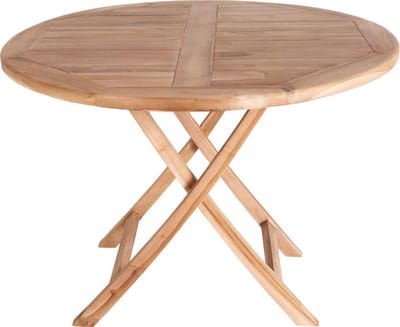 Oline tuintafel Ø100 cm massief teakhout.