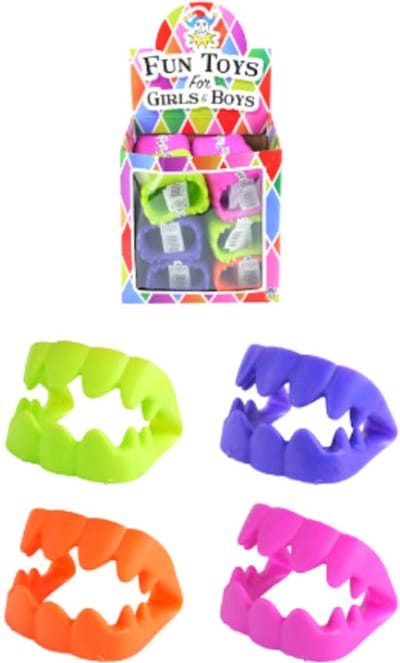 120 stuks - Uitdeelcadeautjes - Multi Color Vampier Gebitjes - Traktatiebox - Traktatie voor kinderen - Kinderfeestje - Halloween