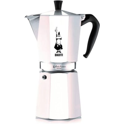 Cafetiere italienne - BIALETTI - Moka Express - Tous feux sauf induction - 12 tasses - 770 ml - Inox