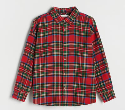 Starry Indigo - Jongens kerst overhemd - Klassiek rood - Check shirt