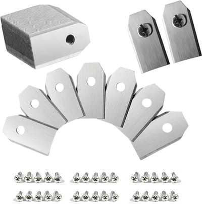 Dailygoods- Reservemessen 30 Stuks - Roestvrij Stalen Messen - Compatibel met Navimow i105E/i108E - Accessoires voor Robotmaaiers - Duurzaam en Corrosiebestendig - 35 x 18 x 0,75 mm - Robotmaaimessen