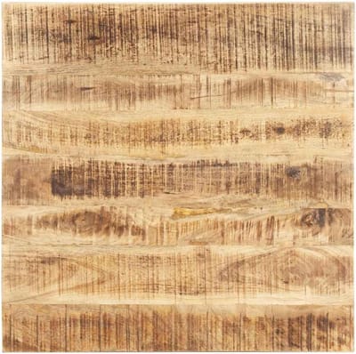 Tafelblad Massief Mangohout - Eettafelblad Hout - Tafel Opfrissen - Industriële Look - 80 x 80 cm - Natuurlijk Hout