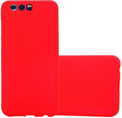 Cadorabo Hoesje geschikt voor Honor 9 in FROST ROOD - Beschermhoes gemaakt van flexibel TPU silicone Case Cover