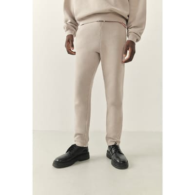 American Vintage Uticity Sweat Pants Taupe Vintage Size: S | Sweatpants Outlet | Heren | Beige