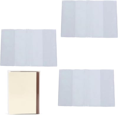 A5 Boekhoes - Notebook Cover Set - Kantoor Thuisgebruik - Flexibel Duurzaam Materiaal - 5-7/8"x8-1/4" - Transparant
