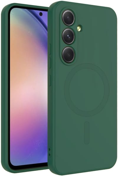 Stravo Hoesje Geschikt voor Samsung Galaxy S26 – Siliconen Cover Hoes met MagSafe – Slank & Lichtgewicht – Schokbestendig – Anti-Fingerprint – Siliconen Case voor Samsung Galaxy S26 - Groen