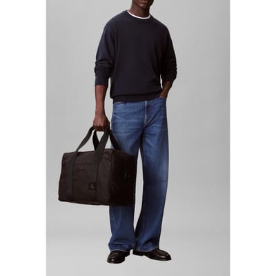 Calvin Klein Canvas Mix Large Duffel Black Taglia: OS | Borse Outlet | Uomo | Nero