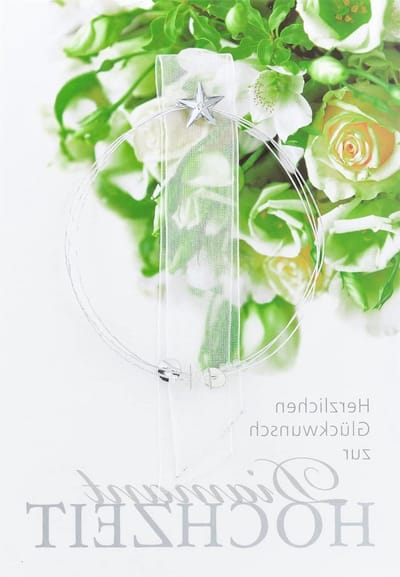 Diamanten Bruiloftskaart - Jubileumkaart Rozen - Gefeliciteerd Vieren - Drathdesign Rozenmotief - 116 x 166 cm - Multicolor