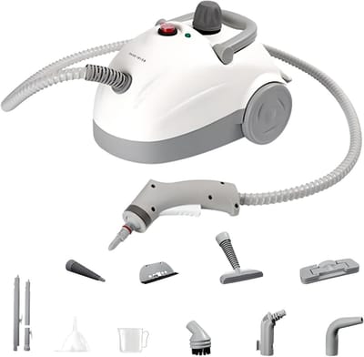 Stoomreiniger - Stoommachine - Grondig Reinigen - Hogedruk stoom - 1200 ml - Zwart