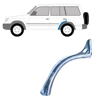Reparatiepaneel achterspatbord voor Mitsubishi Pajero 1991-2001 / Links