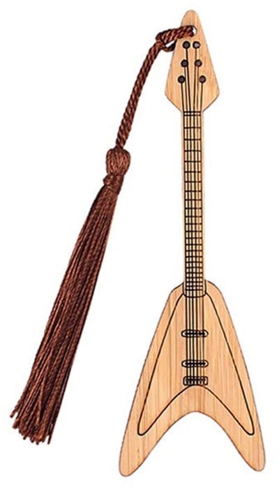 Dailygoods- Bladwijzer Gitaar Vorm - Bamboe Bladwijzer - DIY Projecten - Huwelijksgeschenken - Souvenirs - Relatiegeschenken - Boekenlegger