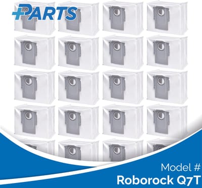 Roborock Q7T Stofzakken (20 Stuks, Plus.Parts® alternatief voor 8.02.0132)