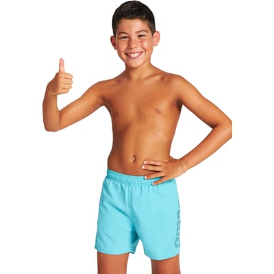 Arena Fundamentals Logo Jr Boxer Martinica-navy-soft Green Taglia: 6-7 | Costumi da Bagno Outlet | Unisex | Verde