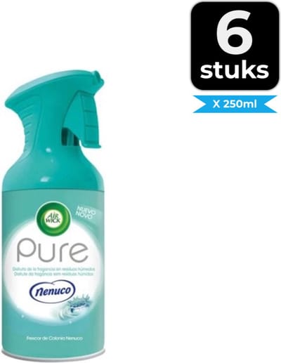Air Wick Pure Nenuco Luchtverfrisserspray - Voordeelverpakking 6 stuks