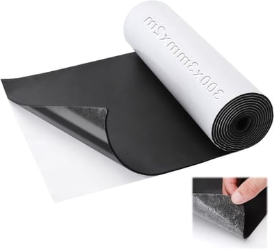 Zelfklevende Foam Rol 300mm x 2m x 3mm Zwart - Veelzijdige Antislipmat voor Isolatie, Afsluiting en DIY Toepassingen voor Deuren, Vloeren en Muren