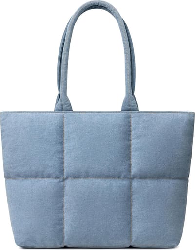 Dames Werktas - Grote Schoudertas - Laptop Organisatie - Magneetsluiting - 44.5 cm Breed - Puff Stijl