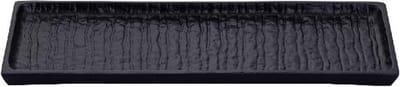 PTMD Schaal Grail - 38x13x2 cm - Aluminium - Zwart