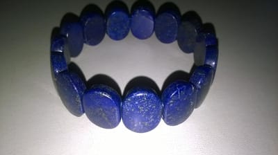 Gemstones-silver baylina armband lapis lazuli