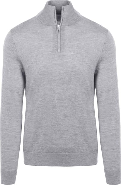 King Essentials The Michael Half Zip Pull Merino Grijs - Maat XXL - Heren - Pullovers