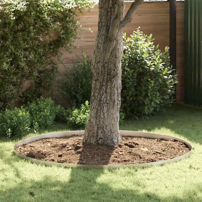 vidaXL - Grasafscherming - 450 - x - 0,05 - x - 10 - cm - Roestvrij - staal - Zilver