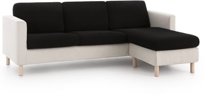 Belmarti® Zitkussenhoes Bali - 180cm tot 230cm breed Zwart - Premium universele Belmarti® kussenhoezen voor zitbanken, caravans, boten en campers