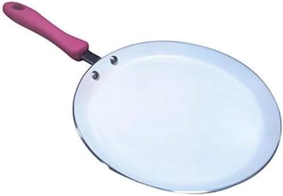 Pannenkoekenpan Keramisch - Crêpe Pan - Ontbijt Maken - Antiaanbaklaag - 26 cm - Fuchsia