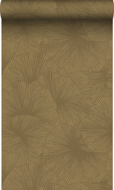 Origin Wallcoverings behang 3D-motief bladeren goud - 50 x 900 cm - 348010