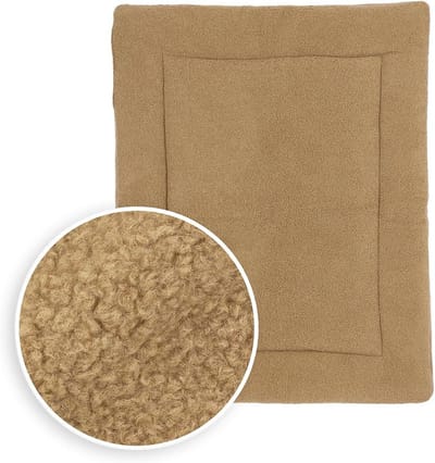 Box Inleg - Box Kleed - Baby Comfort - Zachte Bouclé Stof - 80x100cm - Toffee
