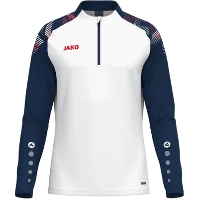 Jako Sonic Ziptop Heren - Wit / Marine / Rood | Maat: L
