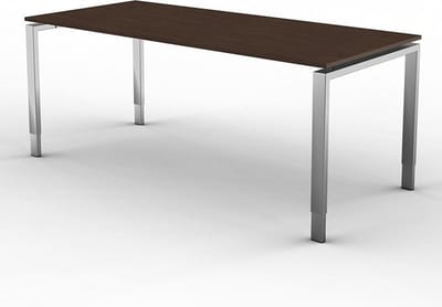 Eettafel Beta 180cm donker bruin hoogte verstelbaar