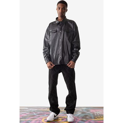 Daily Paper Black Lashawn Shirt Maat: S | Leren Jassen Outlet | Heren | Zwart