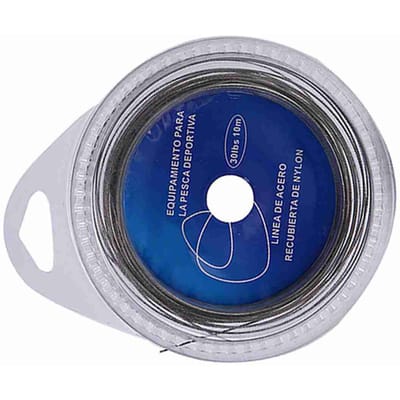10m 7 strengen gevlochten hoge sterkte zeevissen staaldraad (50lb) 30 lbs blue